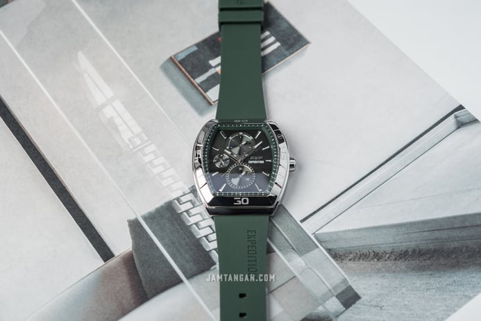 Expedition Ladies E 6800 BF RSSCY Green Dial Green Rubber Strap