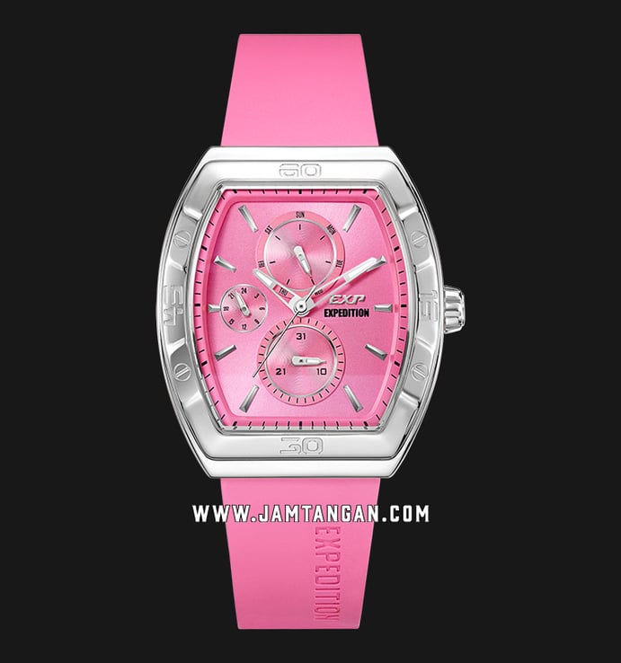 Expedition Ladies E 6800 BF RSSPE Pink Dial Pink Rubber Strap