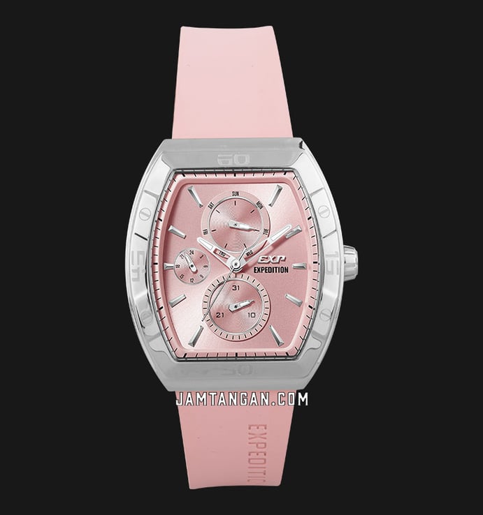 Expedition Ladies E 6800 BF RSSPN Light Pink Dial Light Pink Rubber Strap