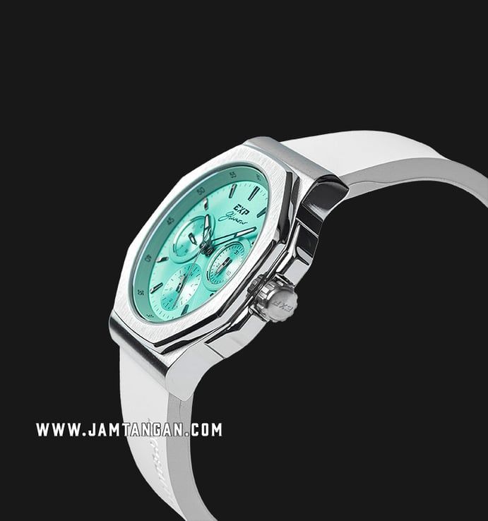 Expedition Ladies E 6816 BF RSSLB Glamour Tosca Dial White Rubber Strap