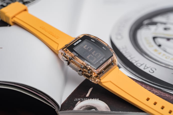 Expedition Ladies E 6827 MH RIPBAYL Digital Dial Yellow Rubber Strap