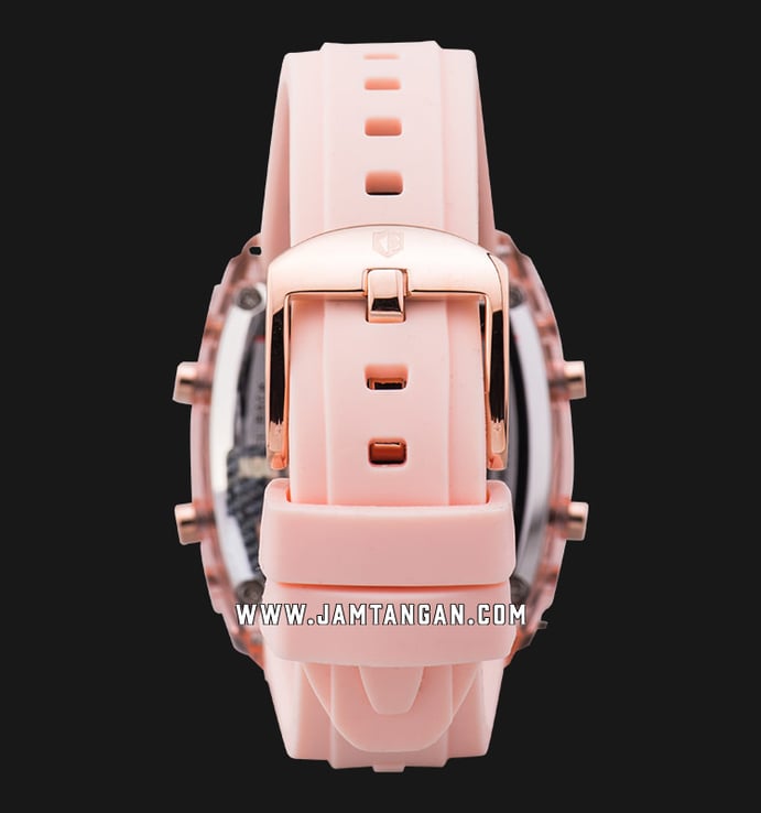 Expedition Ladies E 6827 MH RRGBALK Digital Dial Light Pink Rubber Strap