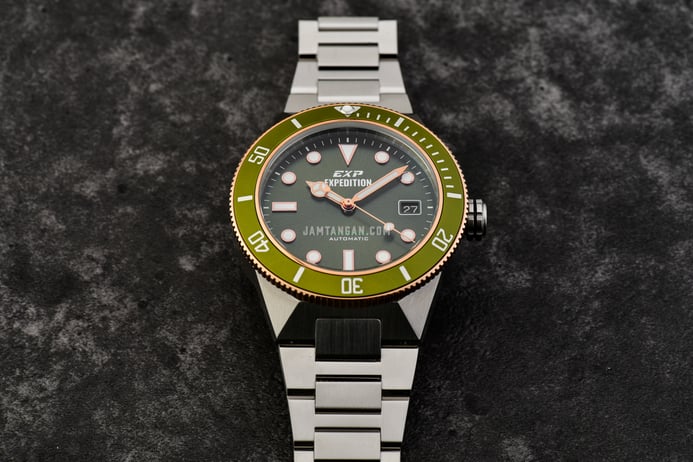 Expedition Automatic E 6851 MA BTRGN Men Green Dial Stainless Steel Strap