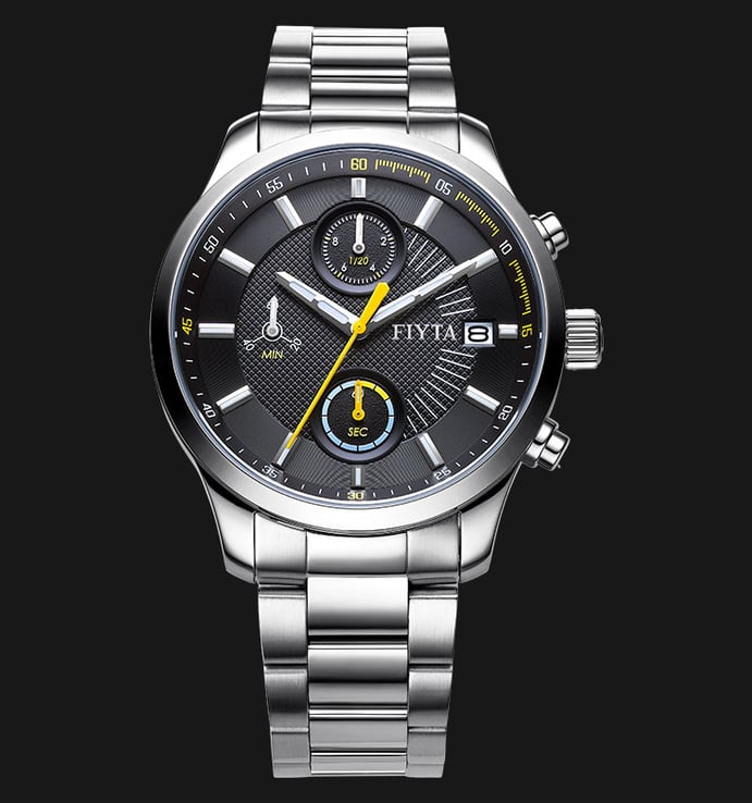 FIYTA Elegance G790.WBW Chronograph Series Stainless Steel Quartz Mens Watch