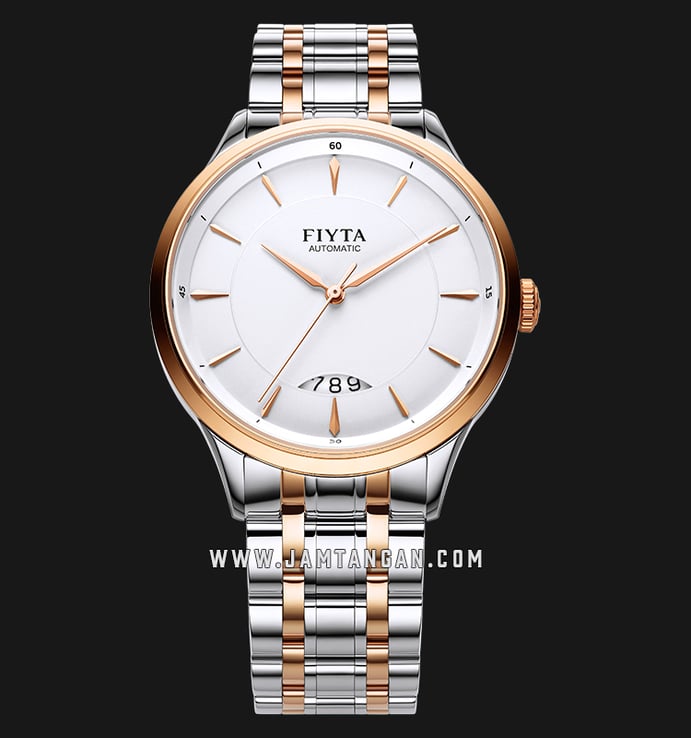 FIYTA Tempting Collection GA520001.MWM Automatic Man White Dial Dual Tone Stainless Steel