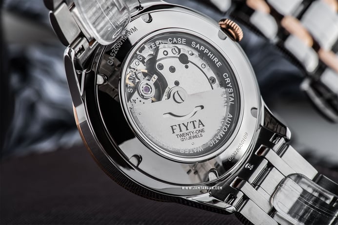 FIYTA Tempting Collection GA520001.MWM Automatic Man White Dial Dual Tone Stainless Steel