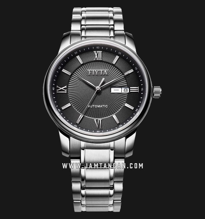 FIYTA Classic GA8312.WBW Automatic Man Black Dial Stainless Steel Strap