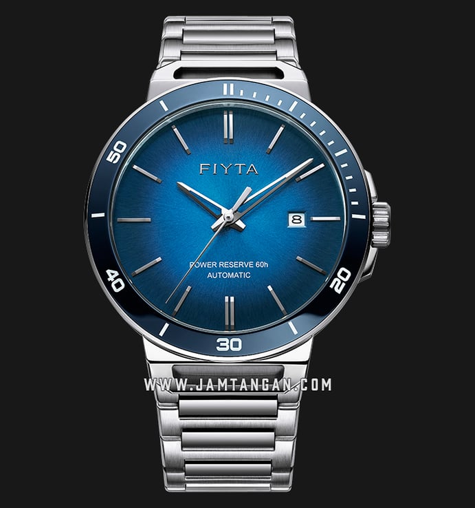 FIYTA Classic GA852001.WLW Power Reserve Automatic Man Blue Dial Stainless Steel