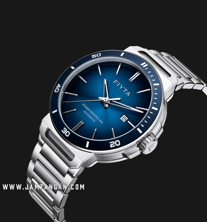 FIYTA Classic GA852001.WLW Power Reserve Automatic Man Blue Dial Stainless Steel