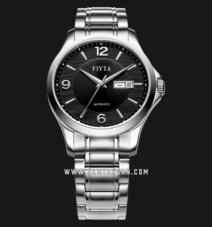 FIYTA Classic GA8630.WBW Automatic Man Black Dial Stainless Steel Strap