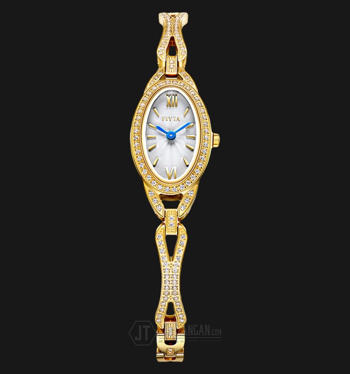 FIYTA Elegance L593.GWGH Ladies Linglong Jewelery Gold Stainless Steel Strap