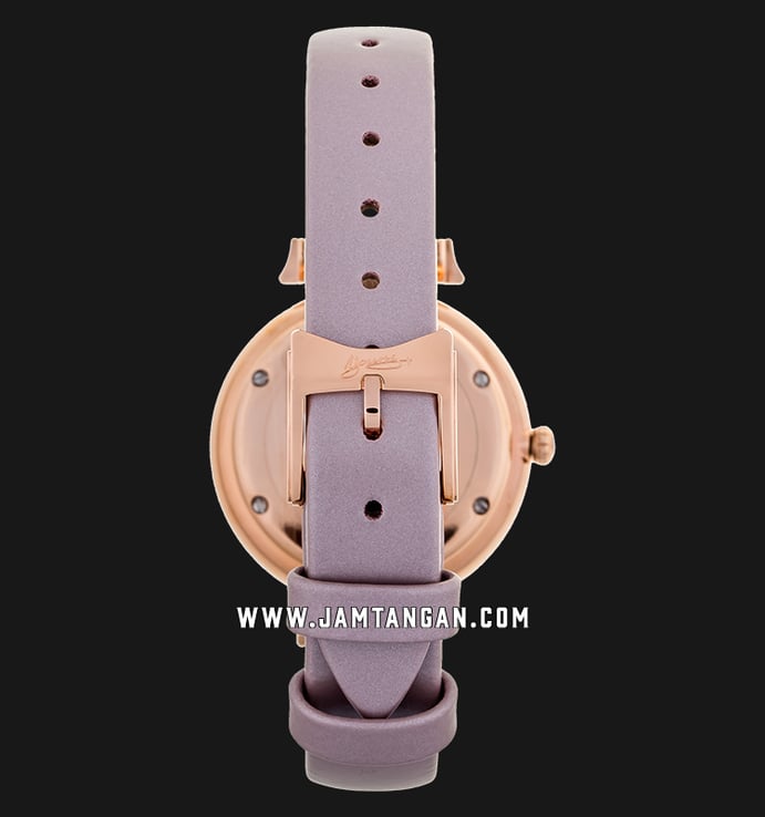 FIYTA Young+ L851000.PWZD Ladies White Dial Purple Leather Strap