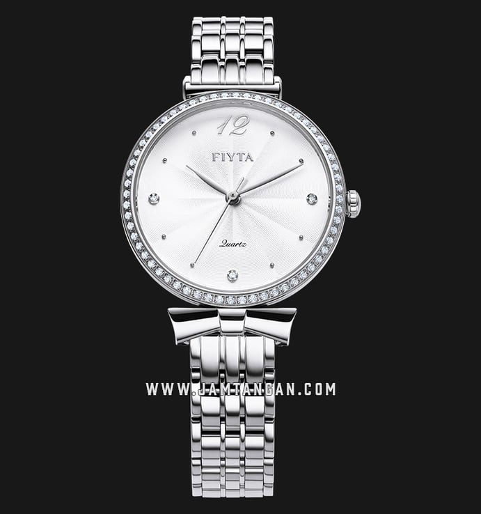 FIYTA Classic L851000.WWWD Young+ Ladies White Dial Stainless Steel Strap