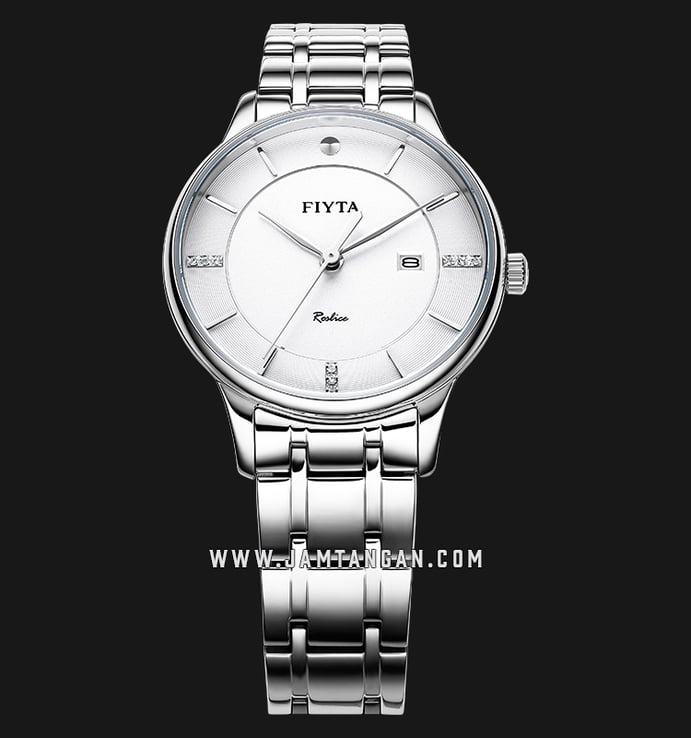 FIYTA Classic M800012.WWW Joyart Ladies White Dial Stainless Steel