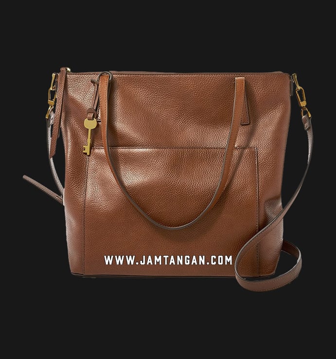 Tas Wanita Fossil Evelyn ZB7722200 Brown Leather