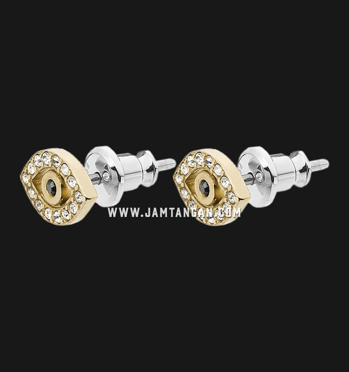 Anting Fossil JF03232710 Stud Gold Tone Stainless Steel