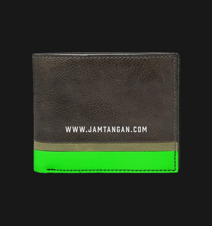 Dompet Pria Fossil Leon Large Coin ML4209363 Brown and Green Leather