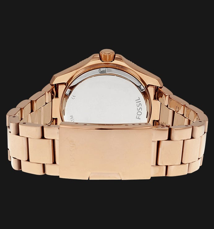 Fossil AM4483 Cecile Multifunction Rose Gold Glitz Stainless Steel 