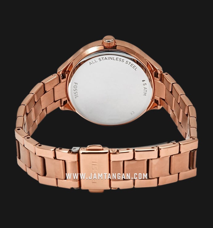 Fossil BQ3349SET Suitor Ladies Rose Gold Dial Rose Gold Stainless Steel Strap