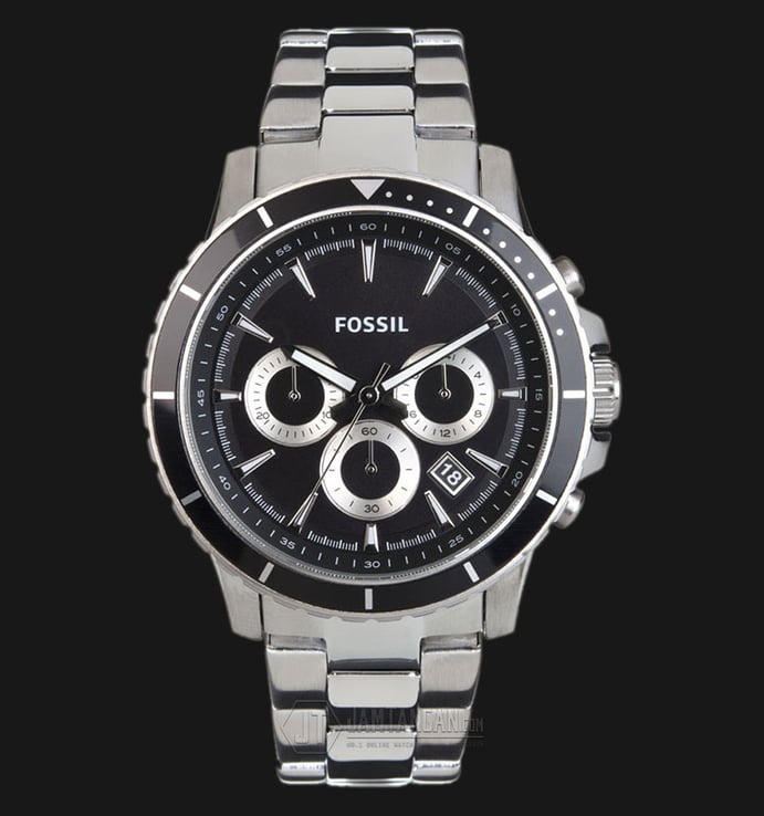 Fossil CH2926 Briggs Chronograph Black Dial Stainless Steel Strap