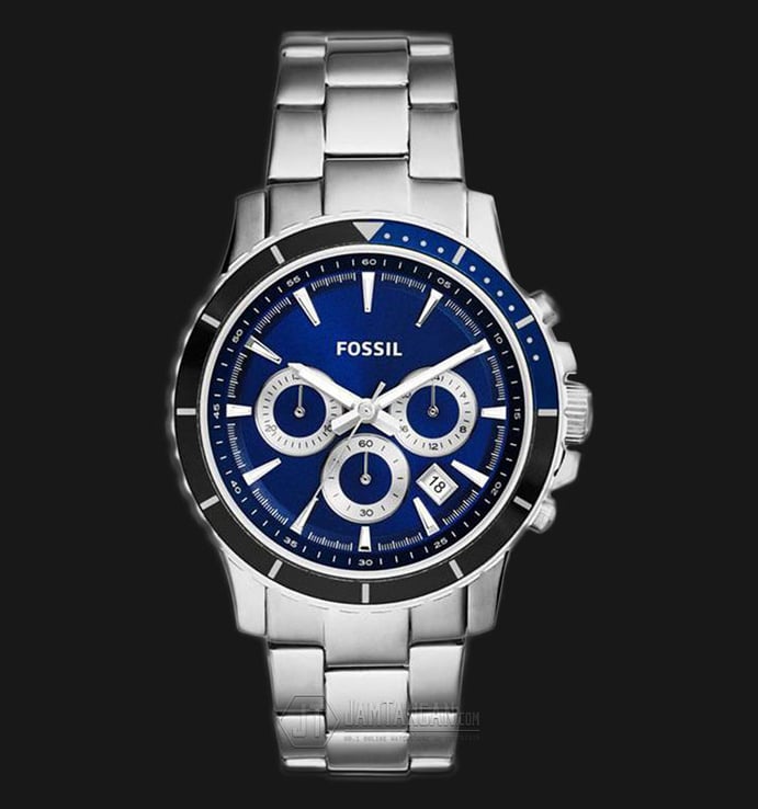 Fossil CH2927 Briggs Chronograph Blue Dial Stainless Steel Strap