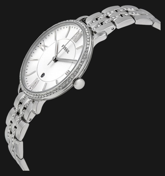 Fossil Jacqueline ES3545 White Dial Stainless Steel Strap