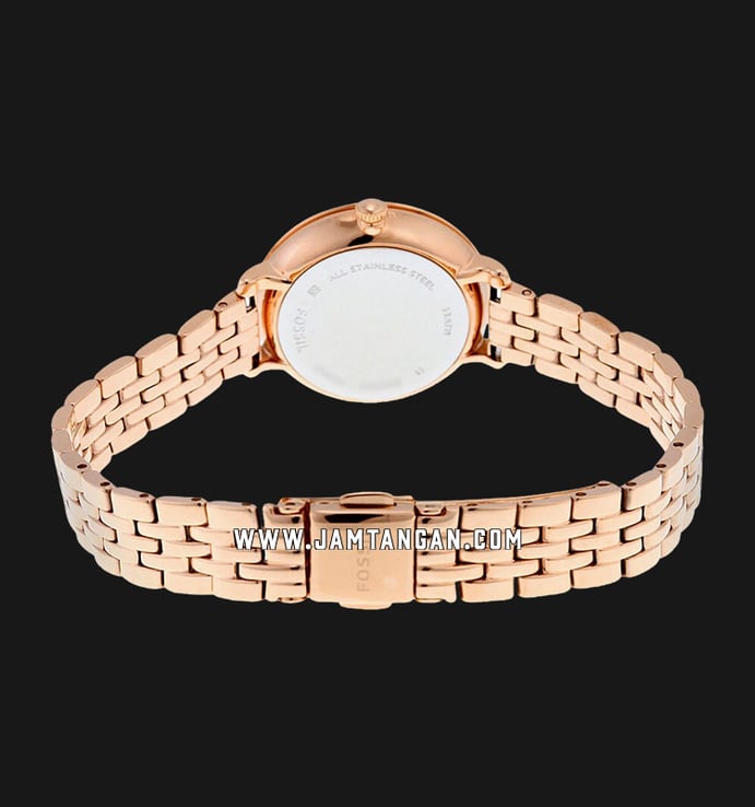 Fossil ES3799 Jacqueline Mini Rose Gold Tone Stainless Steel