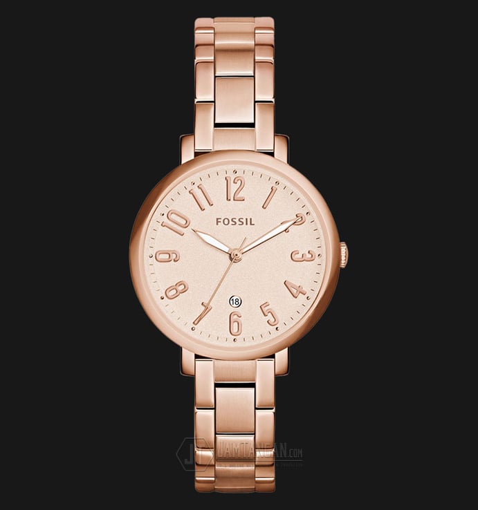 Fossil ES3970 Jacqueline Rose Gold dial Stainless Steel