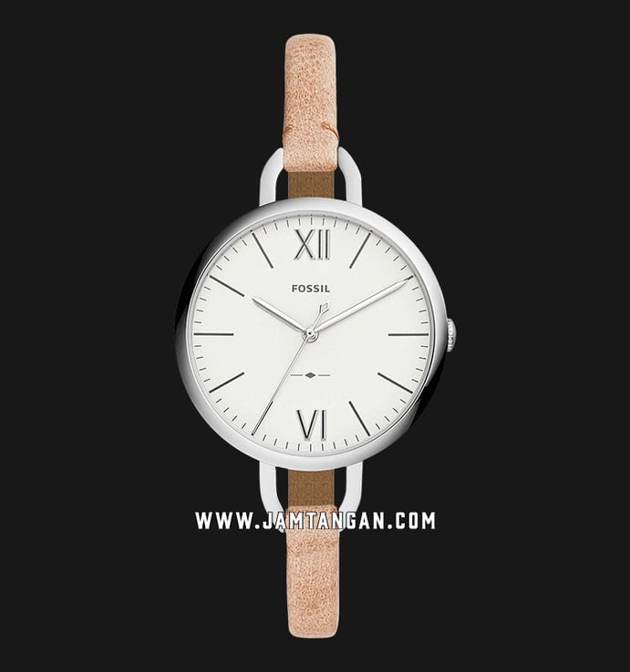 Fossil ES4357 Annette Three-Hand Sand Leather Strap