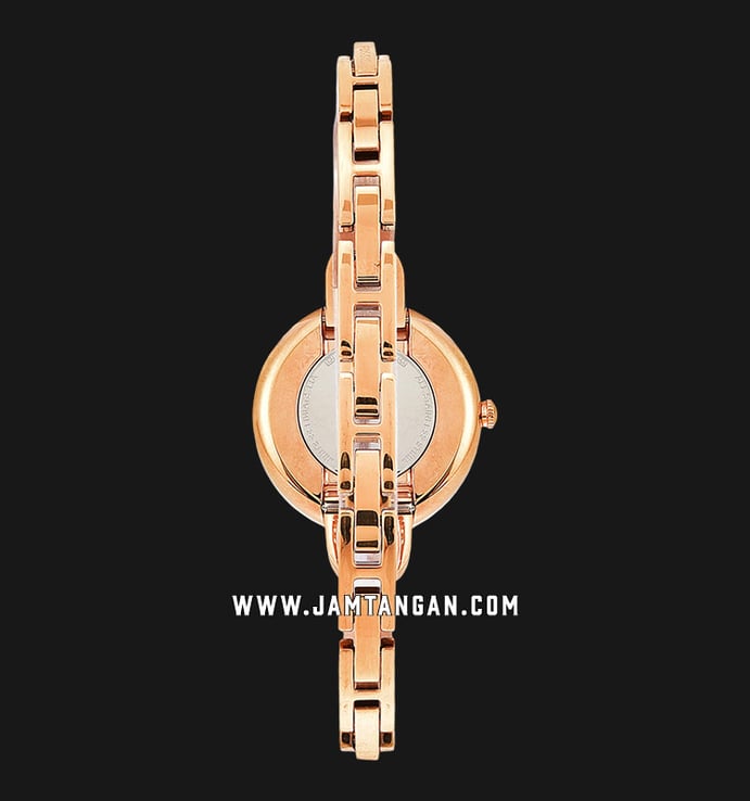 Fossil ES4391 Annette White Dial Rose Gold Stainless Steel Strap