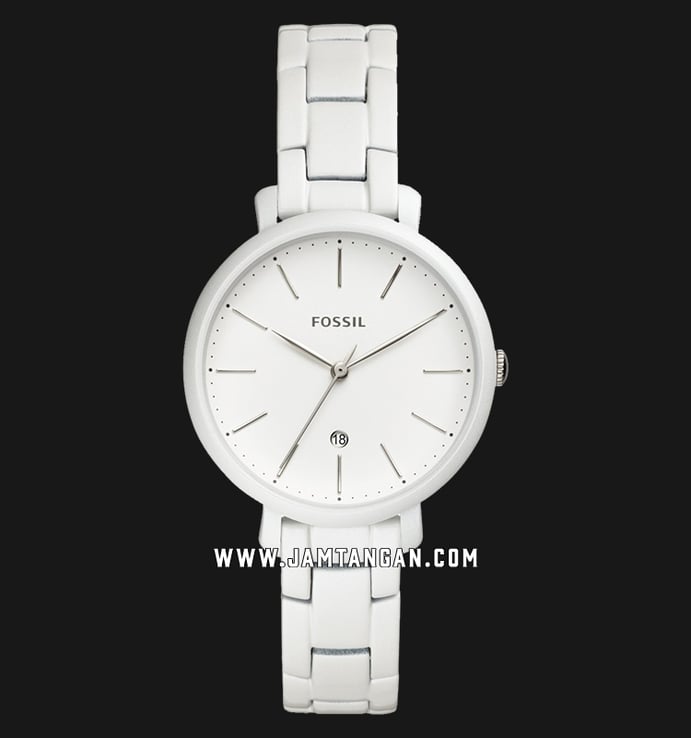 Fossil ES4397 Jacqueline White Dial Stainless Steel 