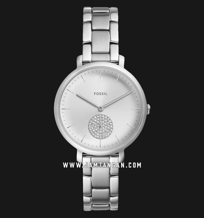 Fossil ES4437 Jacqueline Silver Dial Stainless Steel Strap