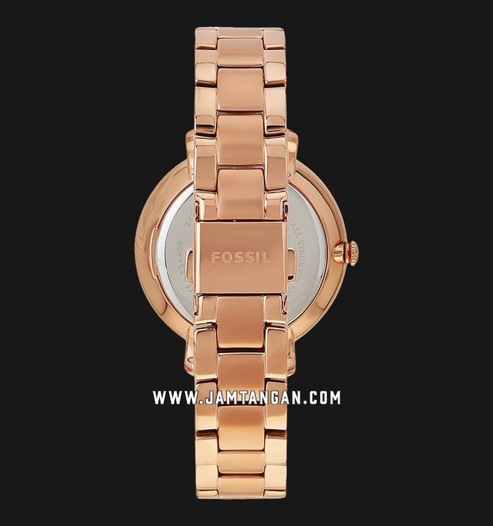 Fossil ES4438 Jacqueline Rose Gold Dial Rose Gold Stainless Steel Strap