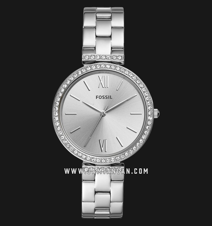 Fossil ES4539 Madeline Ladies Silver Dial Stainless Steel Strap