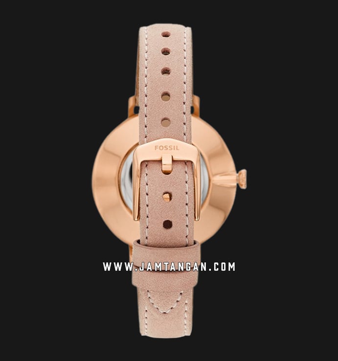 Fossil ES4572 Kalya Silver Dial Pink Leather Strap