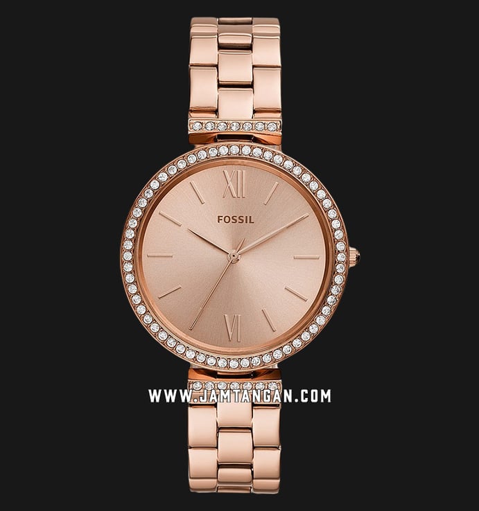 Fossil Madeline ES4641 Ladies Rose Gold Dial Rose Gold Stainless Steel Strap