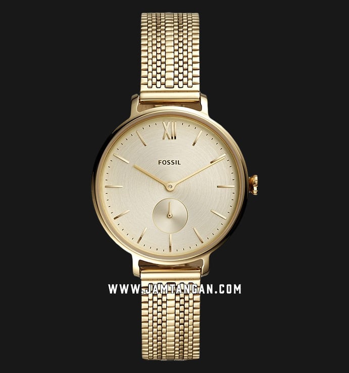 Fossil Kalya ES4667 Gold Dial Gold Stainless Steel Strap