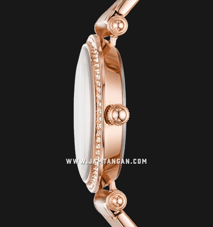 Fossil ES4711 Lyric Rose Gold Dial Rose Gold Stainless Steel Strap