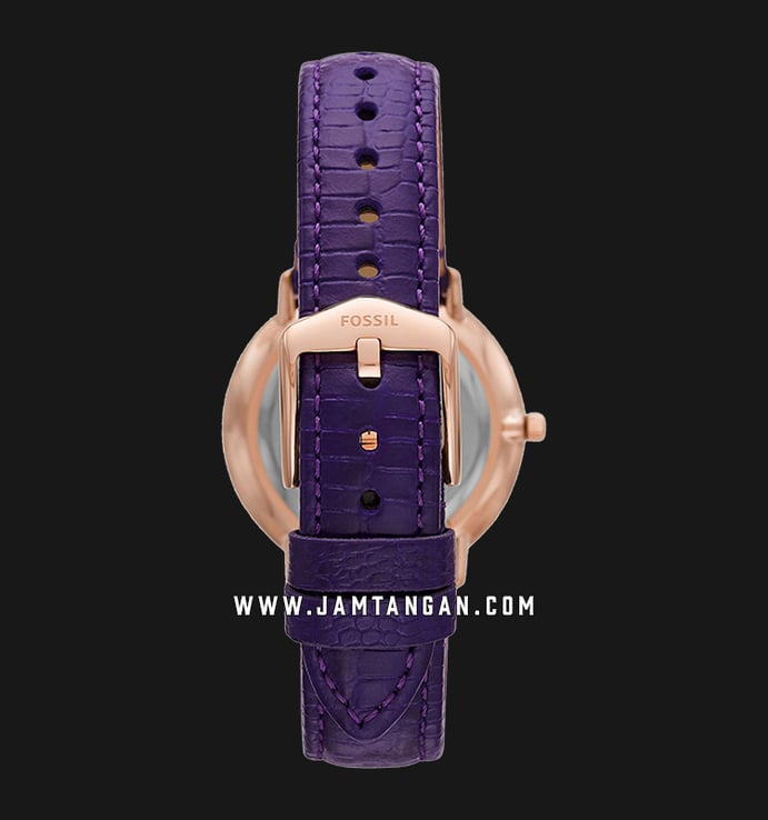 Fossil Prismatic Galaxy ES4727 Ladies Purple Dial Purple Leather Strap
