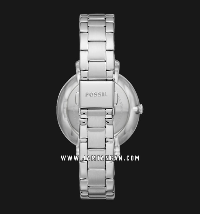 Fossil Jacqueline ES4776 Ladies Silver Dial Stainless Steel Strap