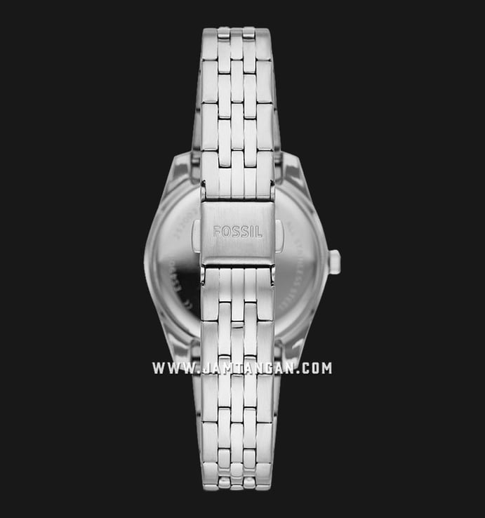 Fossil Scarlette ES4897 Mini Ladies Silver Dial Silver Stainless Steel Strap