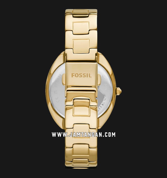 Fossil Gabby ES5071 Ladies Gold Dial Gold Stainless Steel Strap