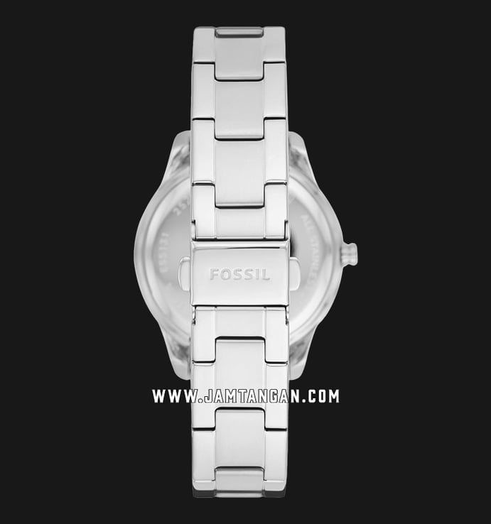 Fossil Stella ES5130 Ladies White Mother Of Pearl Dial Stainless Steel Strap