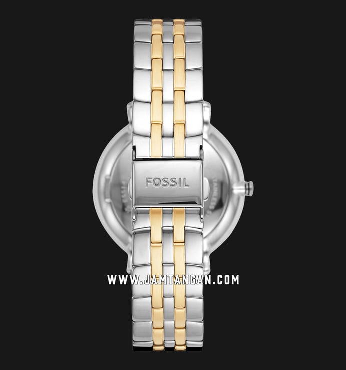 Fossil Jacqueline ES5143 Black Dial Dual Tone Stainless Steel Strap