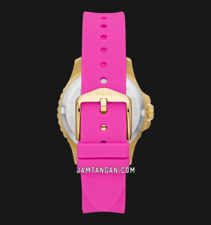 Fossil FB-01 ES5290 Ladies Pink Dial Pink Silicone Strap