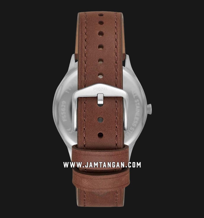 Fossil FS5629 Forrester Biege Dial Brown Leather Strap