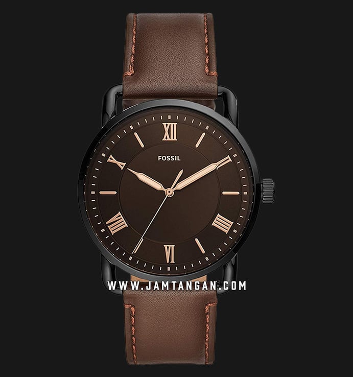 Fossil Copeland FS5666 Men Brown Dial Brown Leather Strap