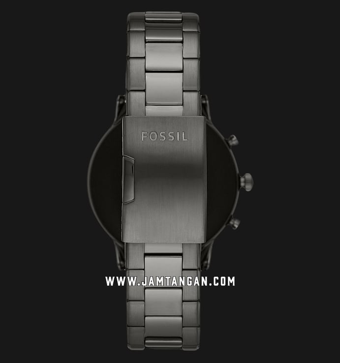 Fossil Gen 5 The Carlyle HR FTW4024 Smartwatch Men Digital Dial Gunmetal Stainless Steel Strap