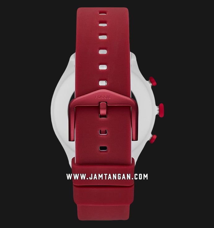 Fossil Sport Smartwatch FTW4033 Men Digital Dial Red Rubber Strap