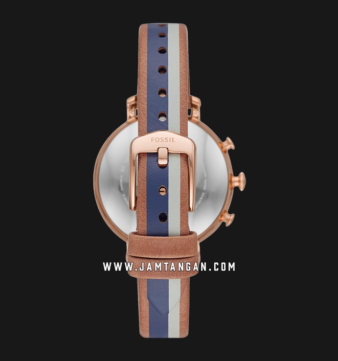 Fossil Q Cameron FTW5052 Hybrid Smartwatch Navy Dial Multicolour Leather Strap